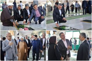 شهردار بندرعباس در آیین غبارروبی گلزار شهدا؛ تجدید بیعت مدیران و مسئولان هرمزگان با آرمان‌های امام راحل و شهیدان
