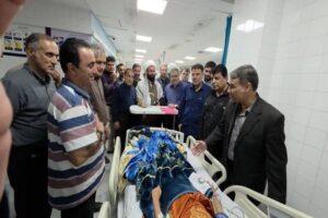 عیادت معاون استاندار هرمزگان از مجروحان حمله به مراسم عروسی در کوهستک
