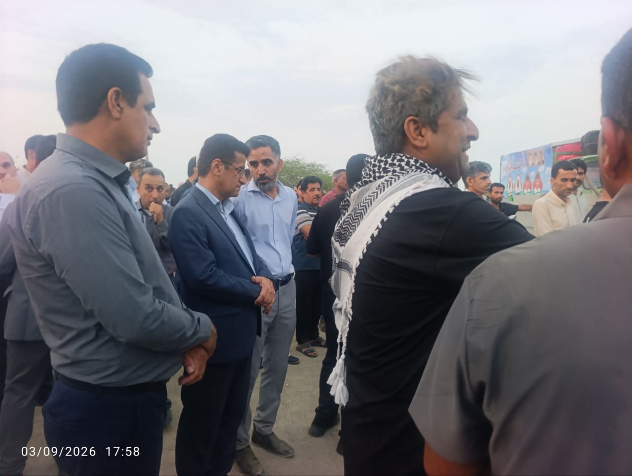 حضور مدیرکل آموزش و پرورش هرمزگان در آیین تشییع شهدای والامقام بندر کوهستک